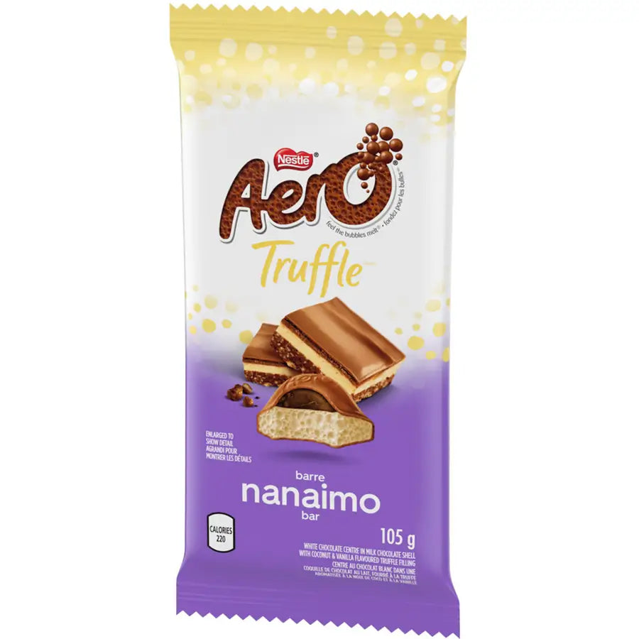 Aero Truffle Nanaimo Bar -case 105 g 15ct - candy bar