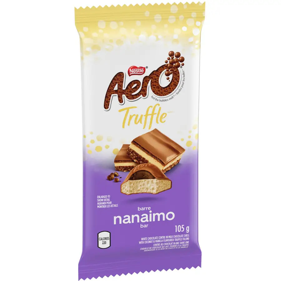 Aero Truffle Nanaimo Bar -case 105 g 15ct - candy bar