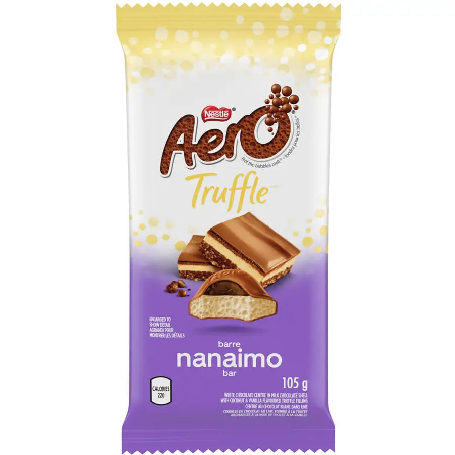 Aero Truffle Nanaimo Bar -case 105 g 15ct - candy bar