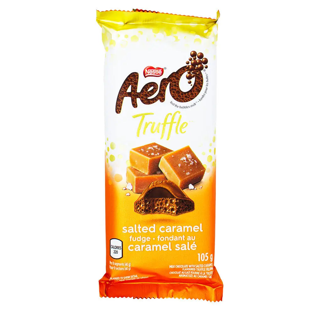 Aero Truffle Salted Caramel Fudge Bar -105g case 12 count