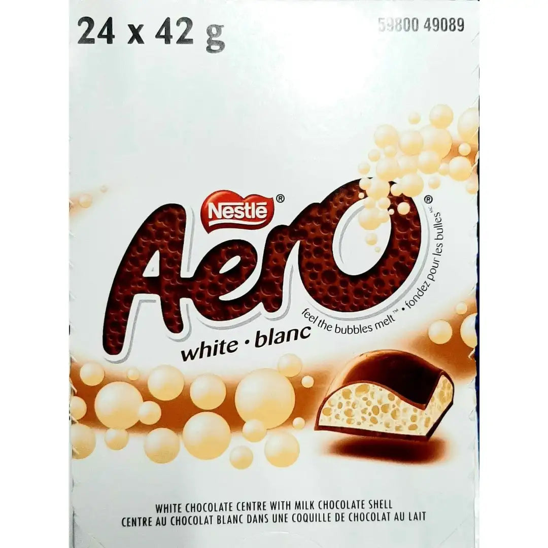 Aero White 42g case 24ct - candy bar