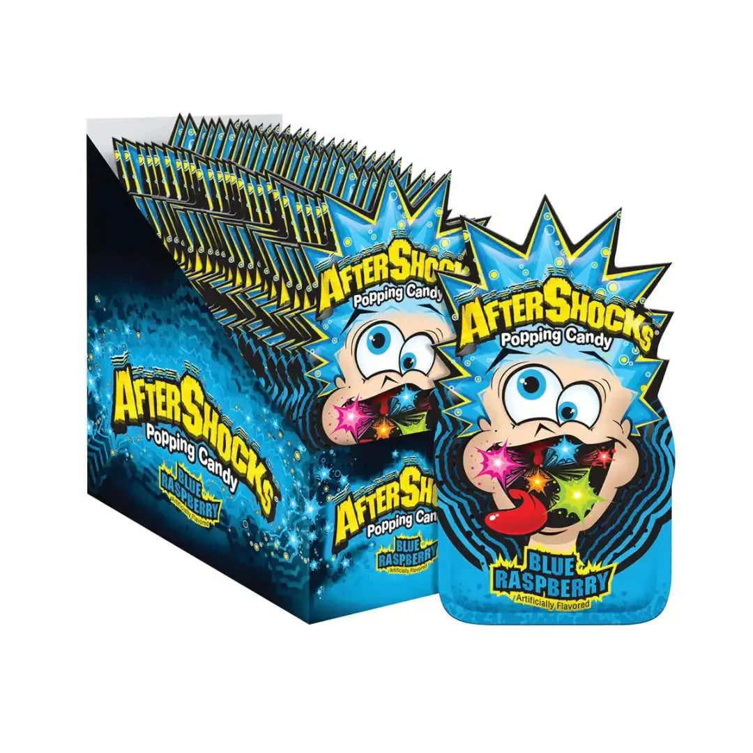 Aftershocks Popping Candy Blue Raspberry - 24 ct x 0.33 OZ