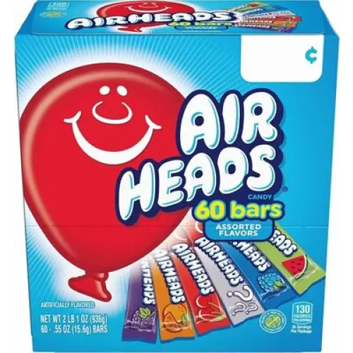 Airheads candy bars variety sold each.