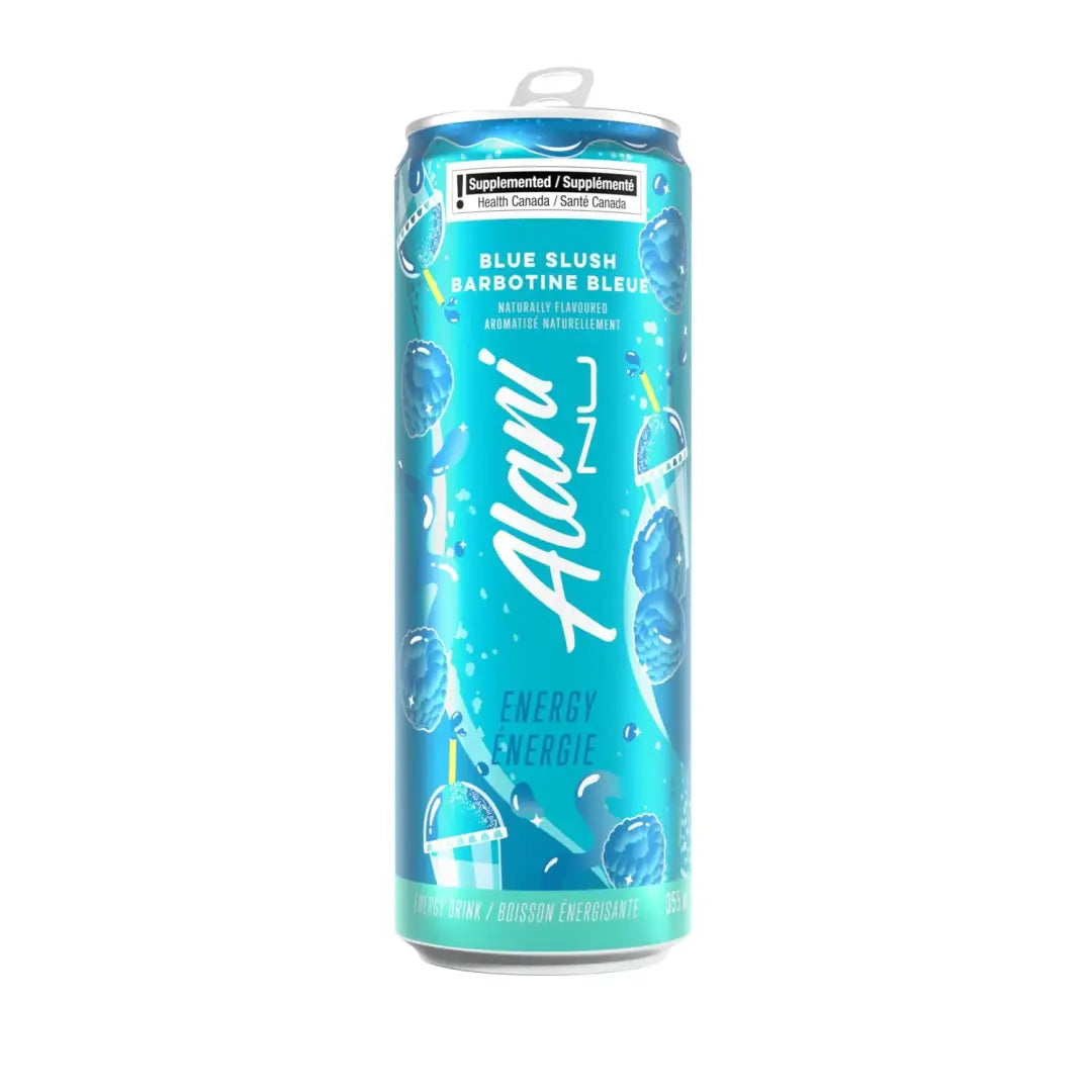 Alani Nu Blue Slush Energy Drink Case of 12 Cans 355ml Zero