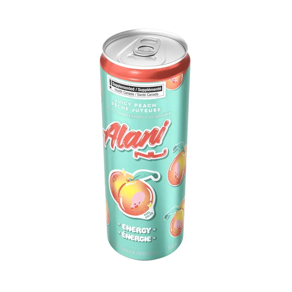 Alani Nu Juicy Peach Zero Sugar Energy Drink 12 Fl Oz