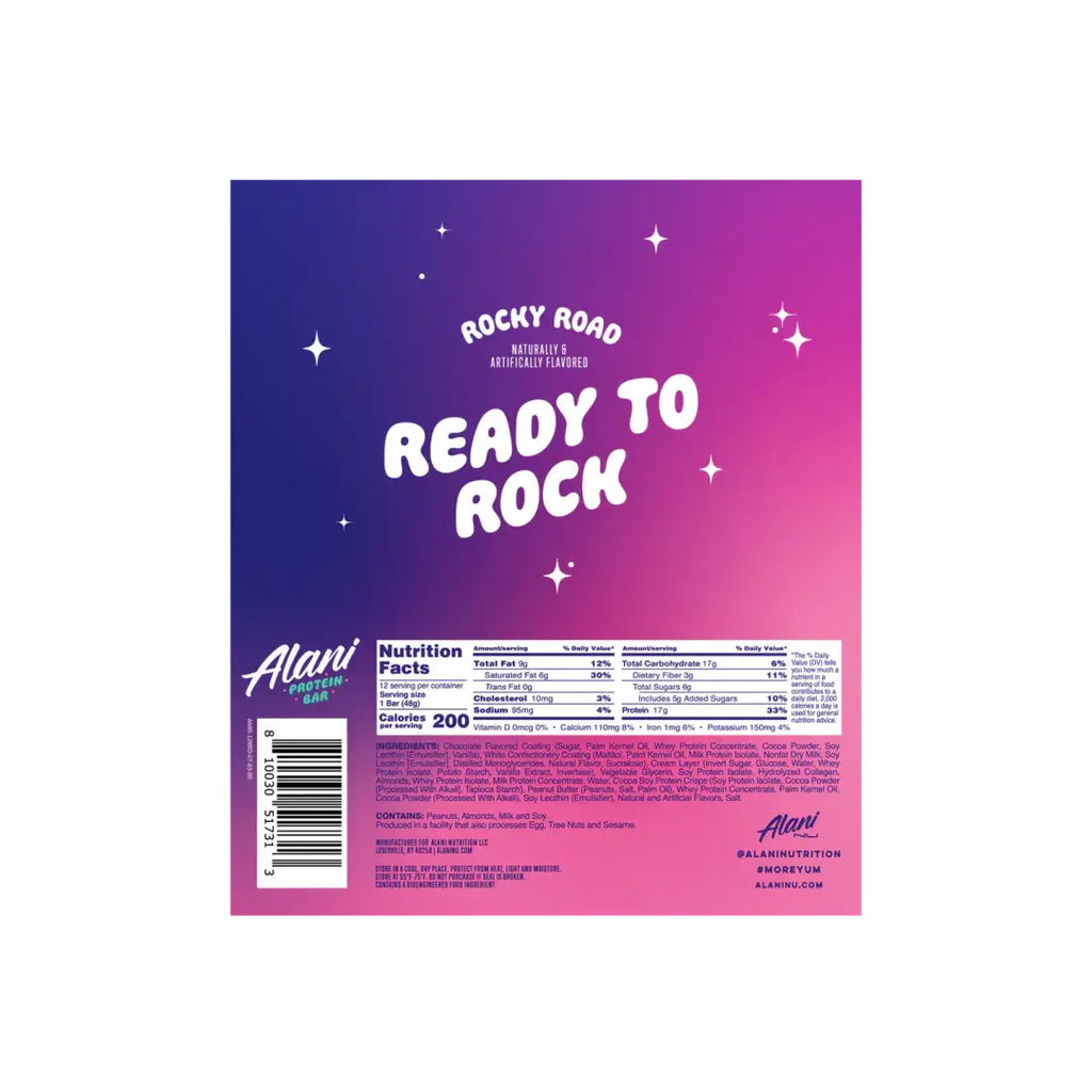 Alani Nu Protein Bar (FE) Rocky Road 48 g-Pack of 12