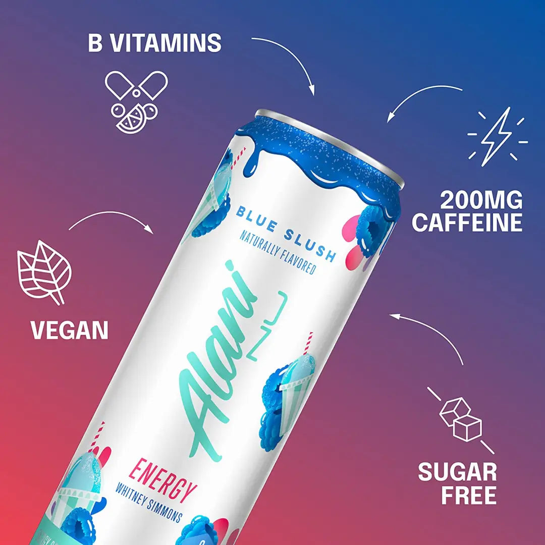 Alani Nu Sugar-Free Energy Drink Blue Slush Pre-Workout