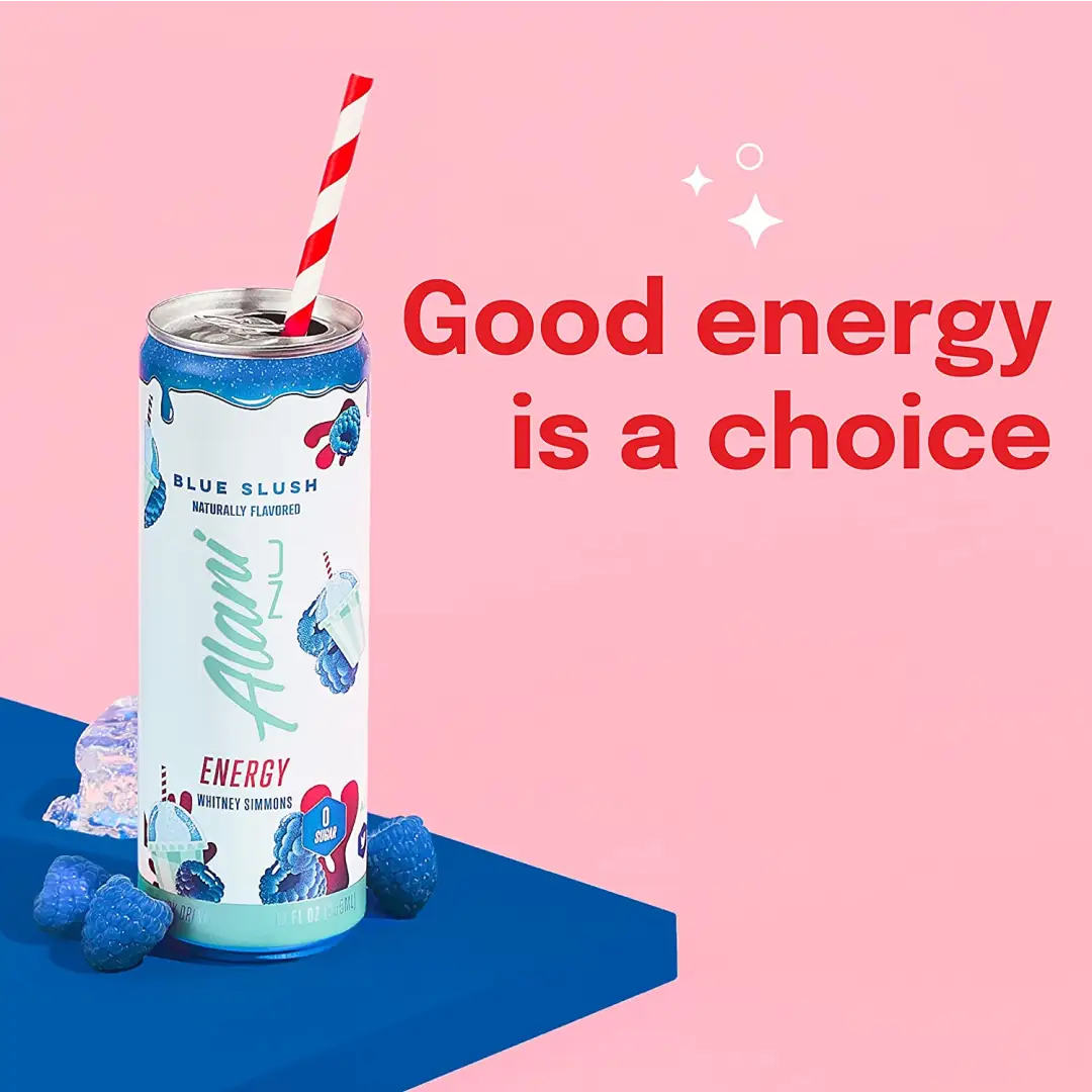 Alani Nu Sugar-Free Energy Drink Blue Slush Pre-Workout