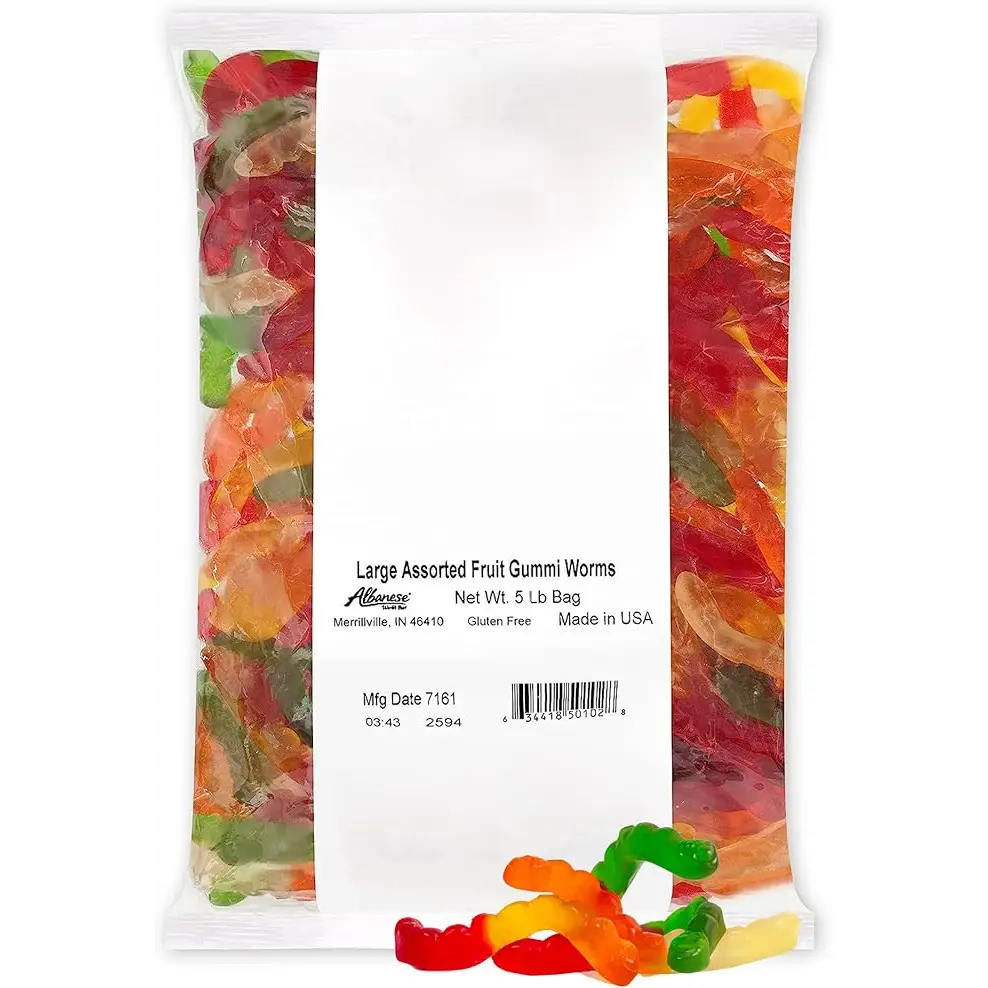 Albanese Assorted Wild Fruit Gummi Worms