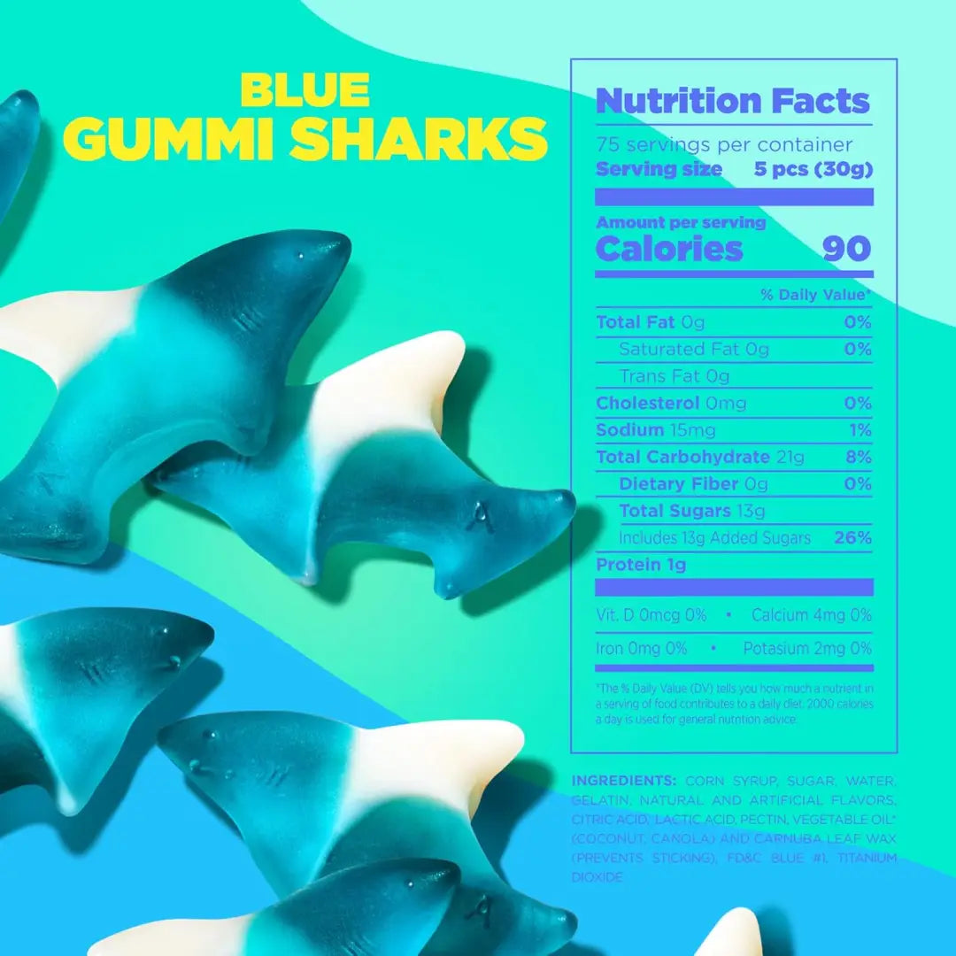Albanese Blue gummi sharks 4.5lbs/2.04kg