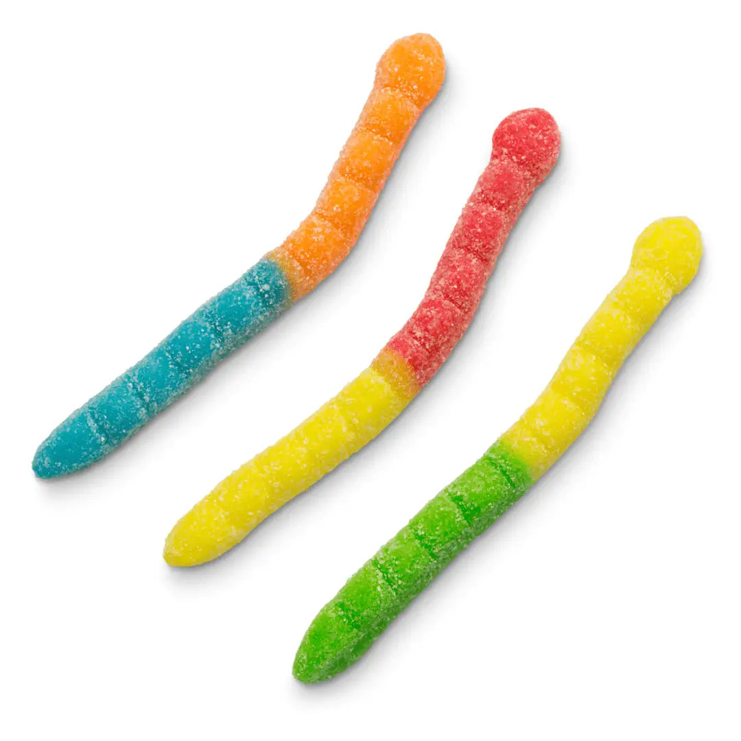 Albanese Sour Large Neon Worms 4.5Lb/2.04kg