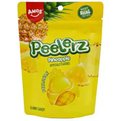 Amos Peelerz Pineapple Peelable Gummy 85g - Candy
