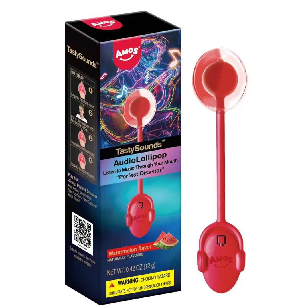 Amos TastySounds Bone Conduction Audio Lollipop Watermelon