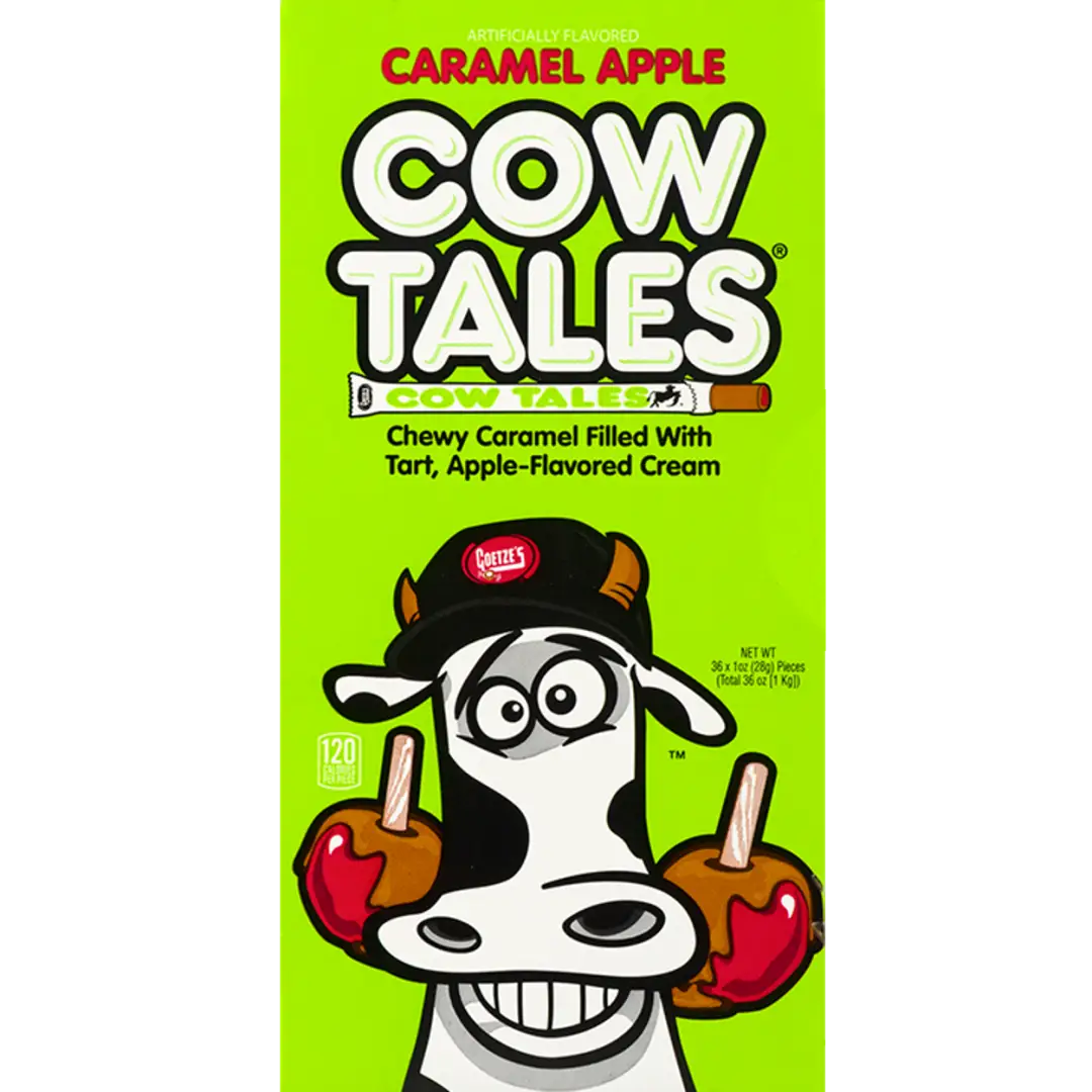 Apple Caramel Cow Tales Box –36 Count - candy