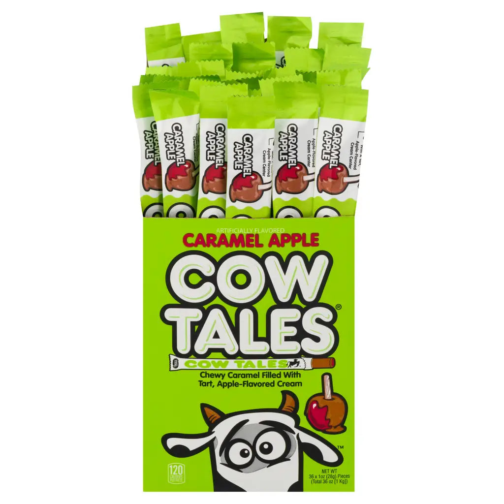 Apple Caramel Cow Tales Box –36 Count - candy