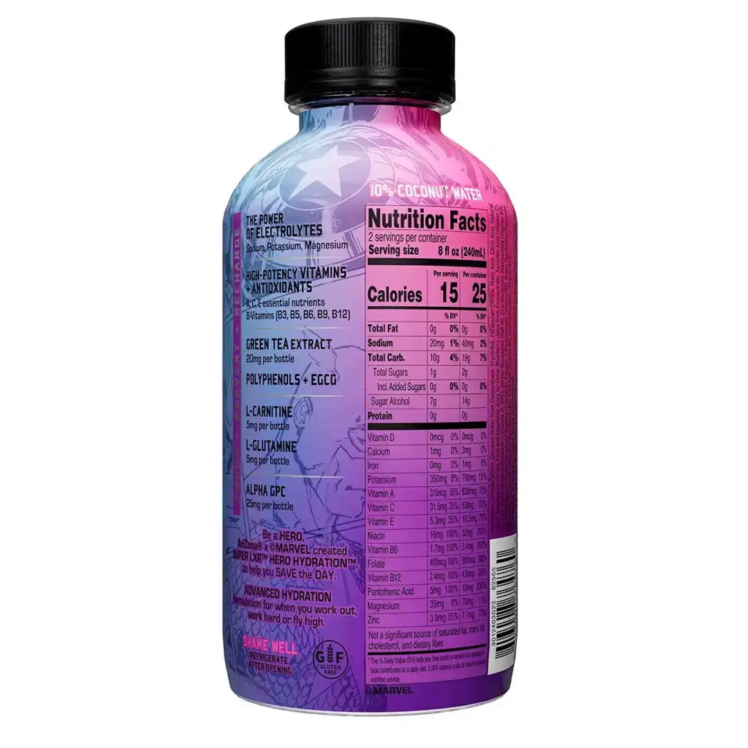 Arizona x Marvel Super LXR Hero Hydration - Acai Blueberry