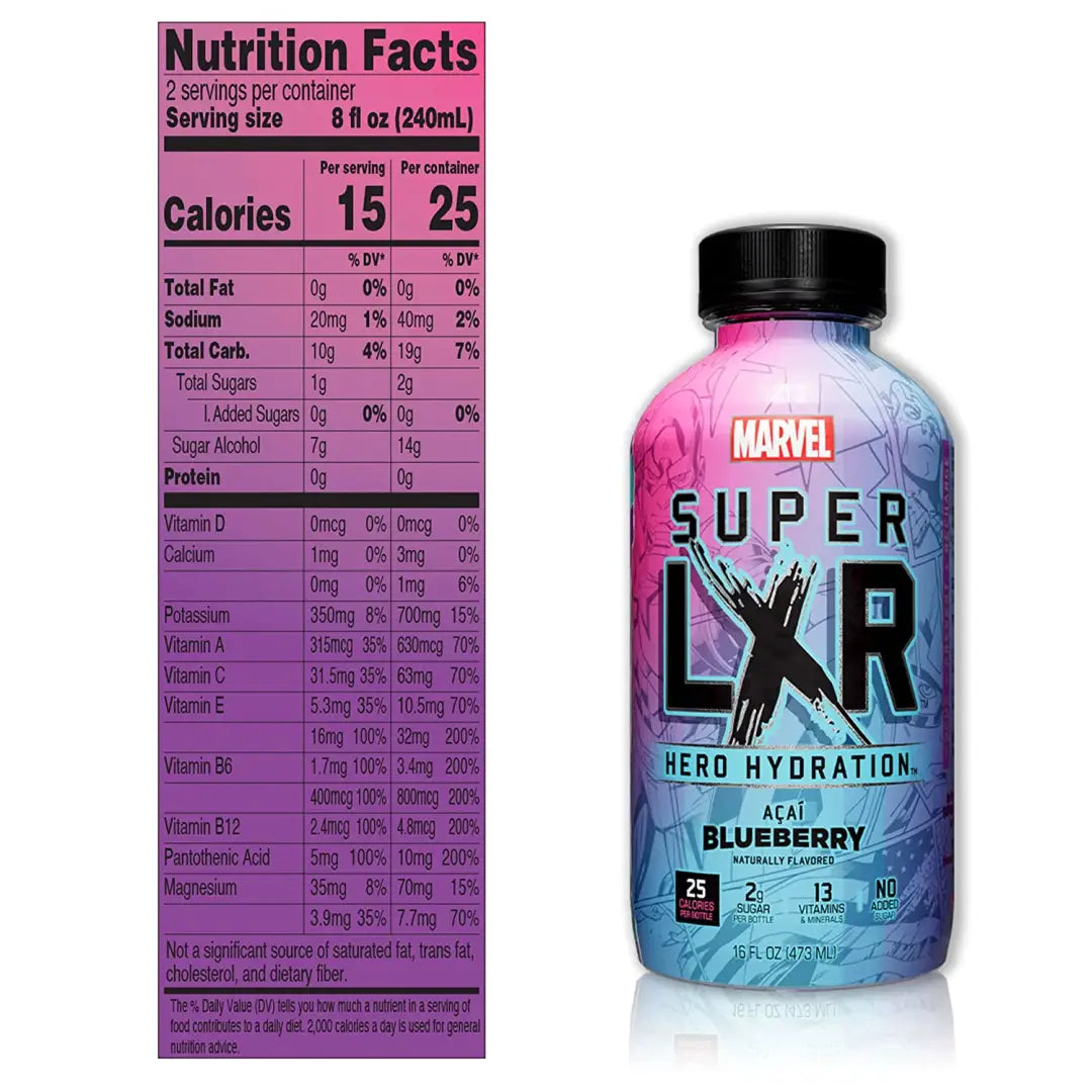 Arizona x Marvel Super LXR Hero Hydration - Acai Blueberry