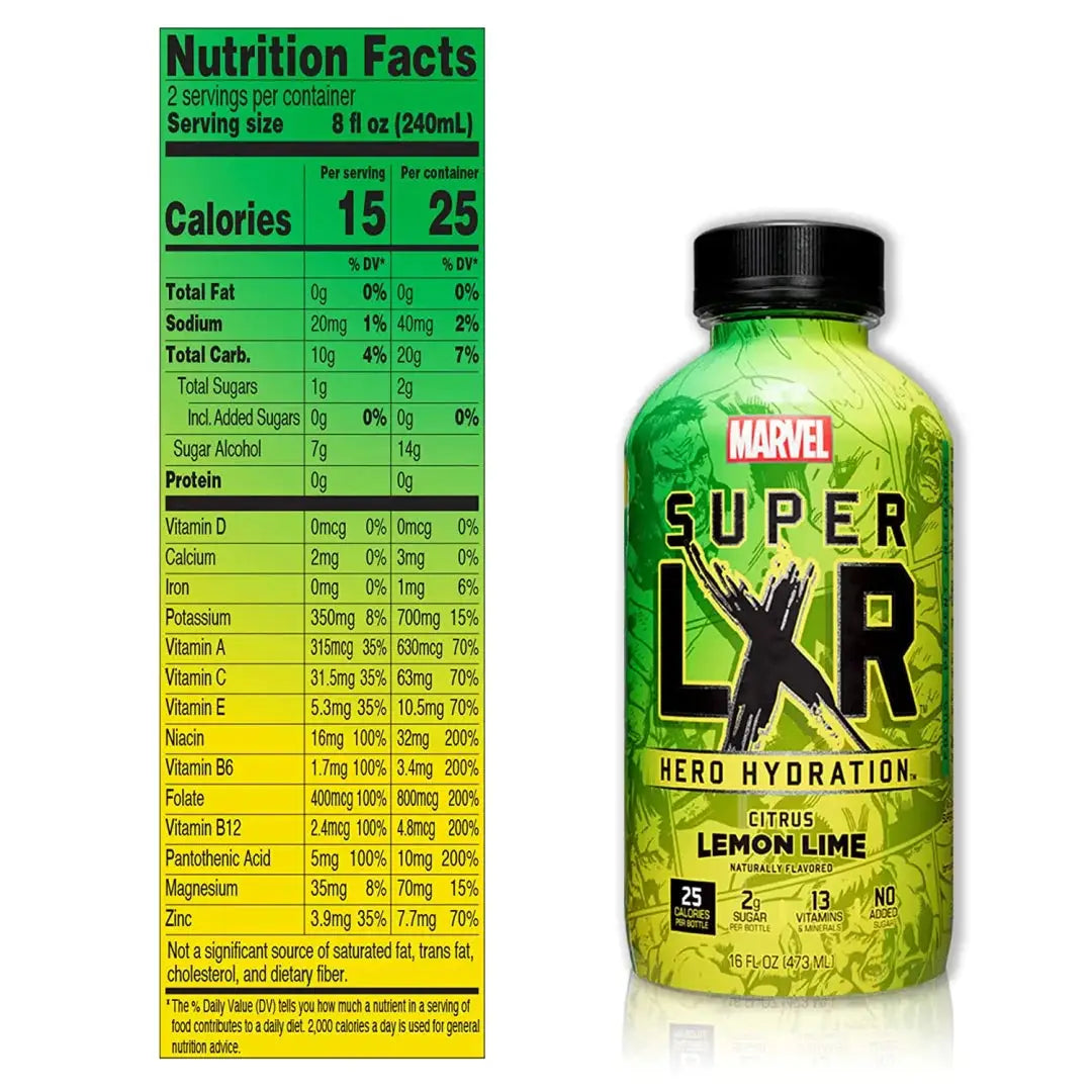 AriZona x Marvel Super LXR Hero Hydration - Citrus Lemon