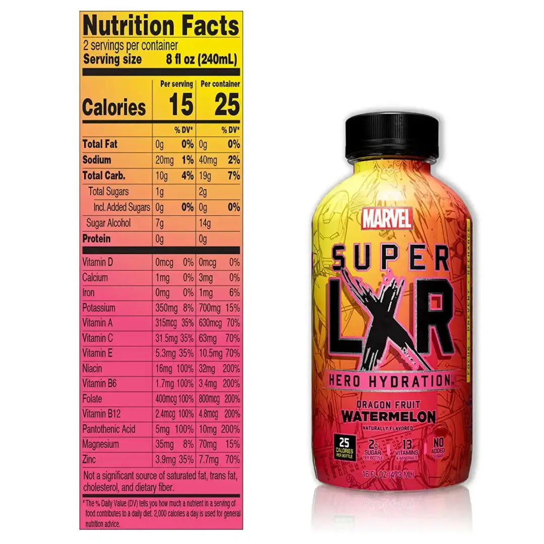 AriZona x Marvel Super LXR Hero Hydration - Dragon Fruit