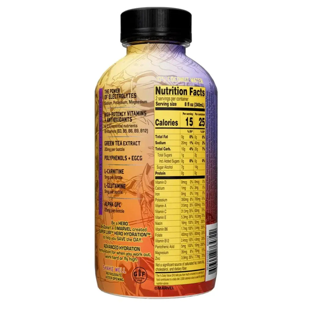 AriZona x Marvel Super LXR Hero Hydration - Peach Mango