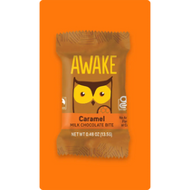 Awake Caffeinated Caramel Milk Chocolate Bites 50mg