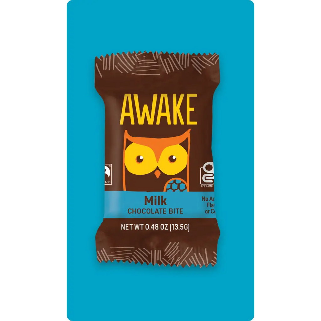 Awake Caffeinated Milk Chocolate Bites 13.5 Gram 50 Count
