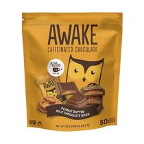 Awake Caffeinated Peanut Butter Milk Chocolate Bites 13.5g