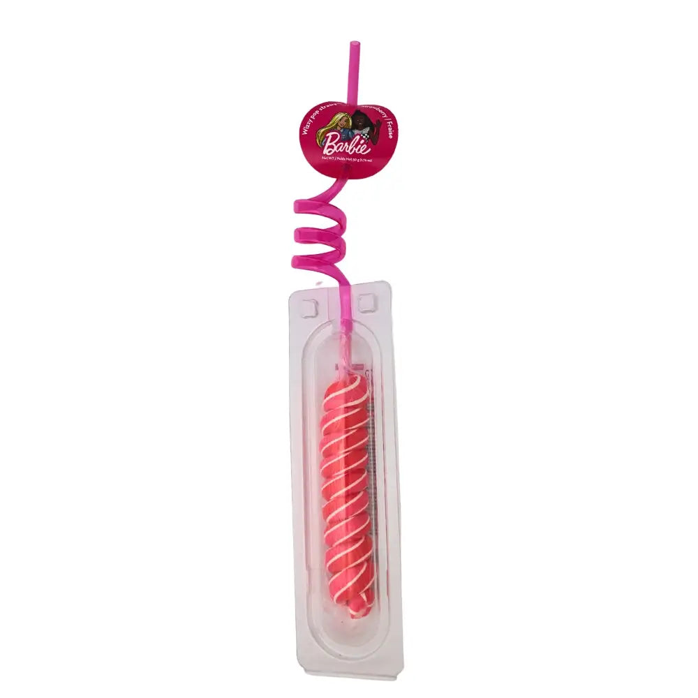 Barbie Wizzy Pop Straw Lollipop-Case 50g x 20 count - candy