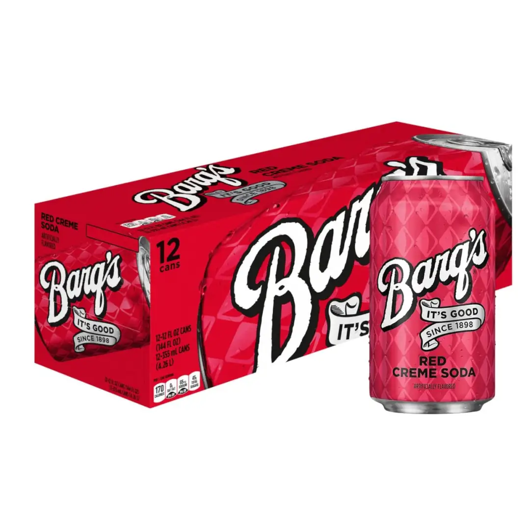 Barq’s Red Creme Soda 12oz/355ml can - Case of 12 - soda