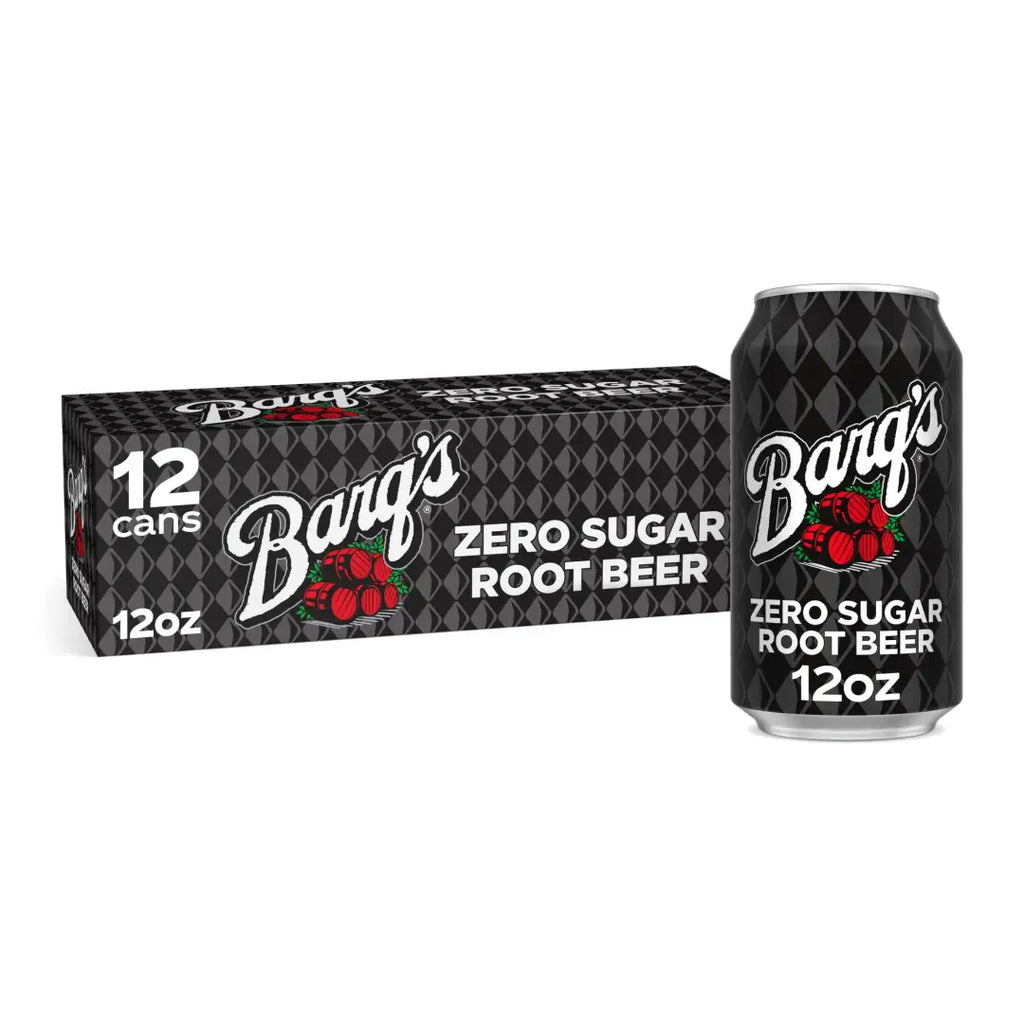 Barqs Zero Sugar Root Beer Soda Case Of 12 Cans 12 Fl Oz