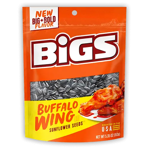 BiGS Frank’s RedHot Buffalo Wing Sunflower Seeds 5.35oz Bag