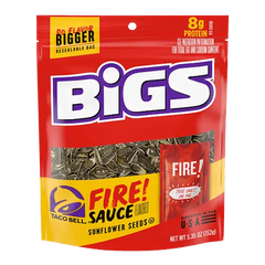 Bigs Taco Bell Fire Sauce Sunflower Seeds 535Oz Bag Spicy