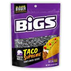 BiGS Taco Bell Taco Supreme Sunflower Seeds 5.35oz Bag