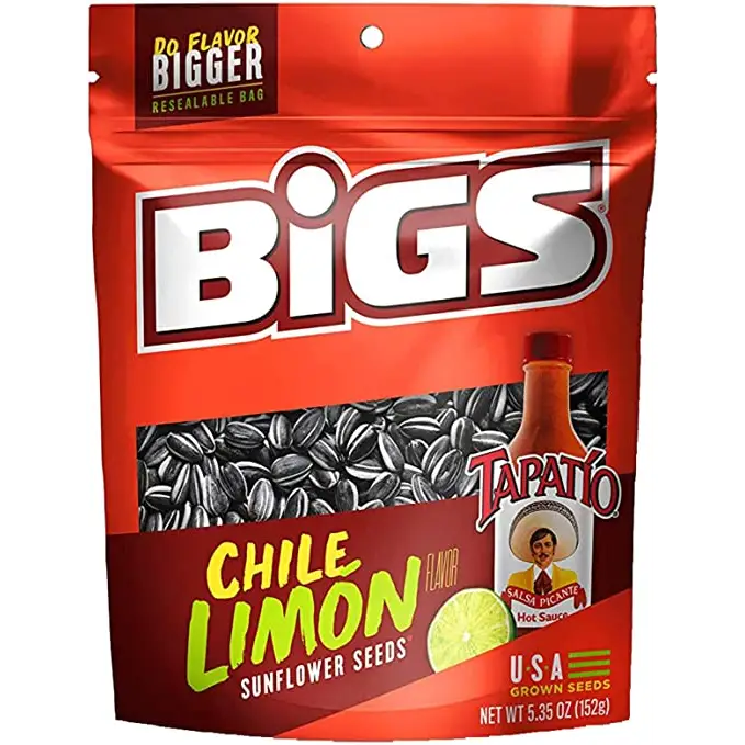 BiGS Tapatio Chile Lime Fire Roasted Sunflower Seeds 152g