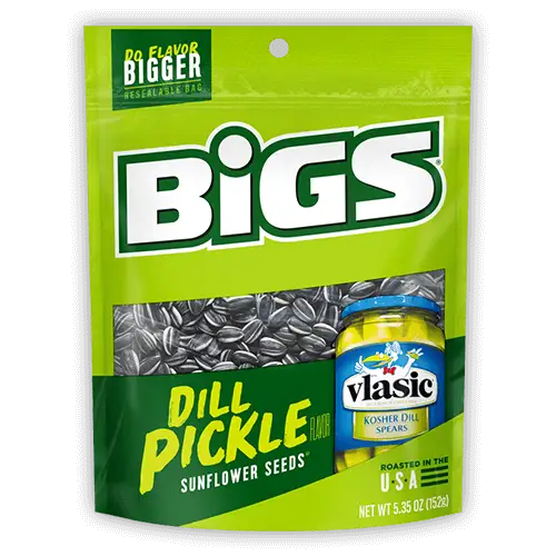 Bigs Vlasic Dill Pickle Jumbo Roasted Sunflower Seeds