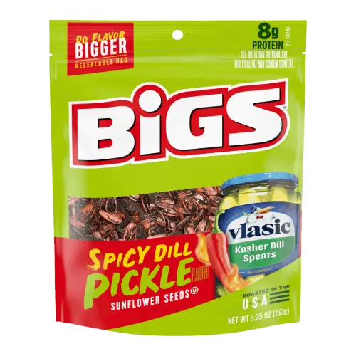 BiGS Vlasic Spicy Dill Pickle Jumbo Sunflower Seeds 5.35 Oz