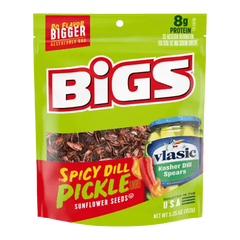 BiGS Vlasic Spicy Dill Pickle Jumbo Sunflower Seeds 5.35 Oz