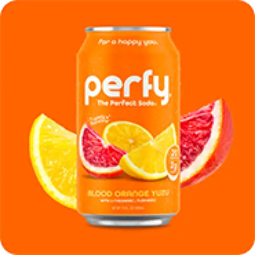 Perfy Blood Orange Yuzu case 12oz/355mL 12ct - soda