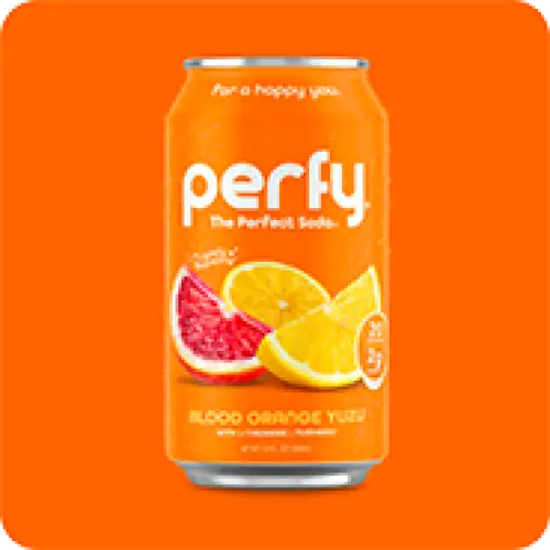 Perfy Blood Orange Yuzu case 12oz/355mL 12ct - soda