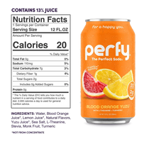 Perfy Blood Orange Yuzu case 12oz/355mL 12ct - soda