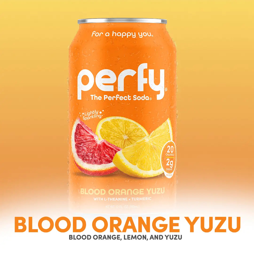 Perfy Blood Orange Yuzu case 12oz/355mL 12ct - soda