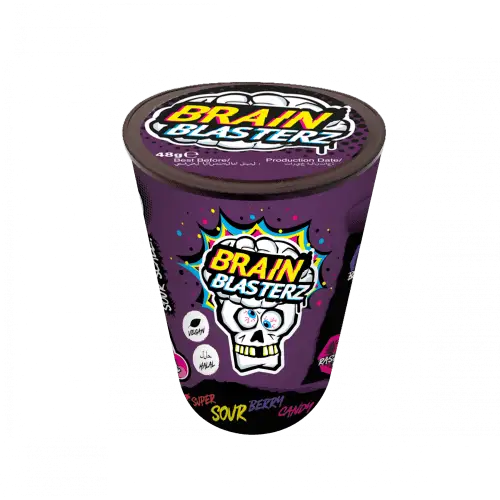 Brain Blasterz Berry Sour Hard Candy Tubs 48g Case Of 12 Secondary image