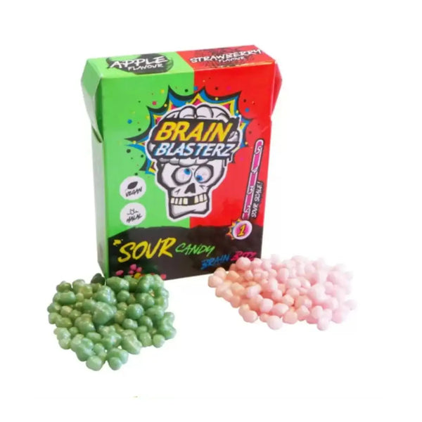 Brain Blasterz Brain Bitz Sour Gummy Candy 45g Packs Case