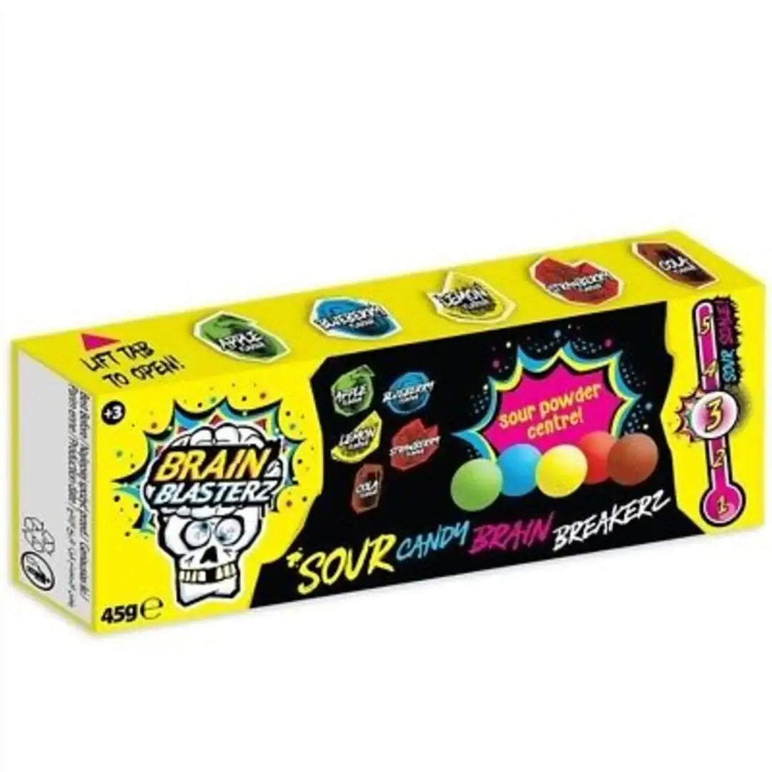 Brain Blasterz Brain Breakerz Sour Candy Balls 45g Case Main image