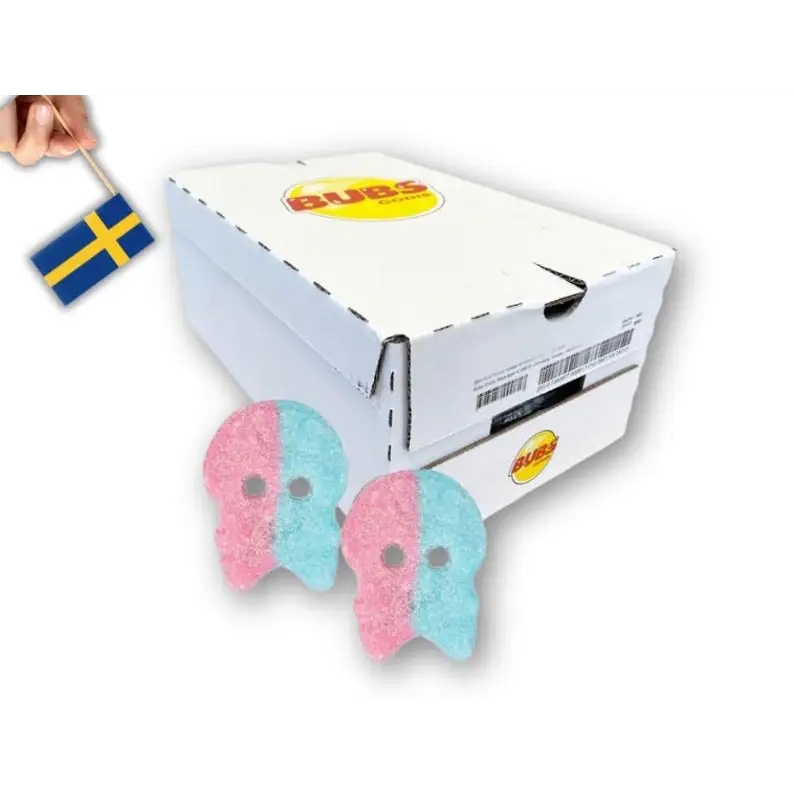 Bubs Fizzy Skalle - Skull Gummies Sweden- Bulk 2.6kg box Main image