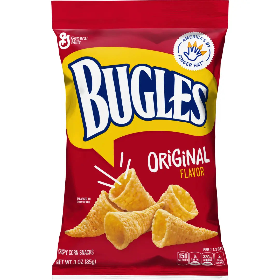 Bugles Crispy Corn Snacks Original Flavor Snack Bag 3 oz Main image