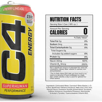 C4 Energy Drink Cherry Limeade Sugar Free Pre Workout