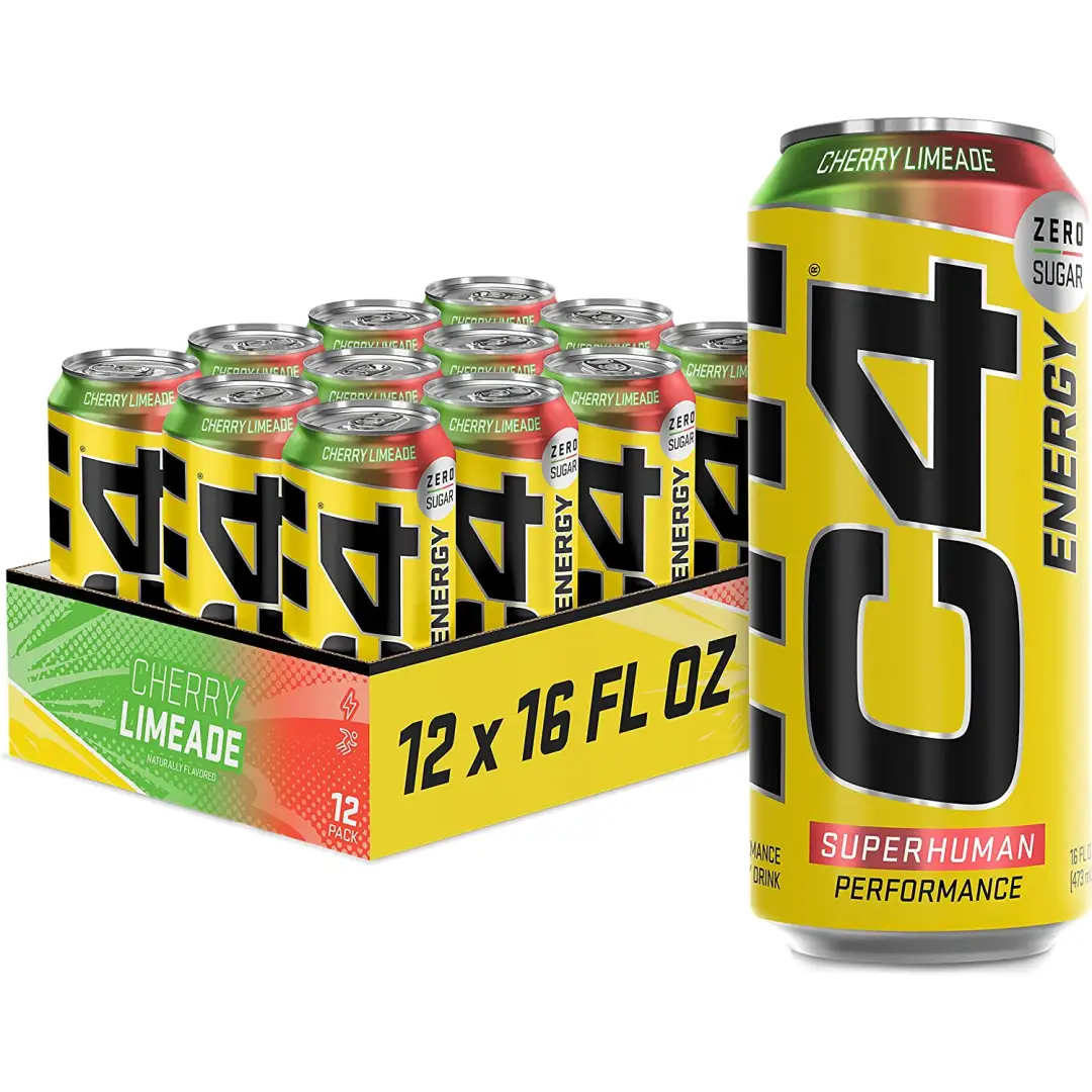 C4 Energy Drink Cherry Limeade Sugar Free Pre Workout