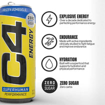 C4 Energy Drink Frozen Bombsicle Sugar Free Pre Workout