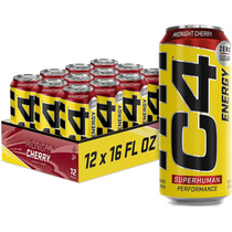 C4 Energy Drink Midnight Cherry Sugar Free Pre Workout